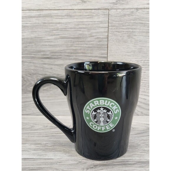 Starbucks Coffee Cup Mug Black With Starbucks Logo 8 oz 2008 - Picture 1 of 6